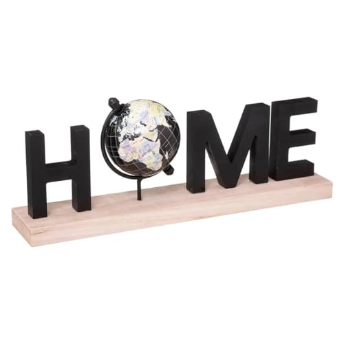 Paris Prix Atmosphera Créateur d'intérieur - Mot Déco à Poser Home Globe 36cm Noir