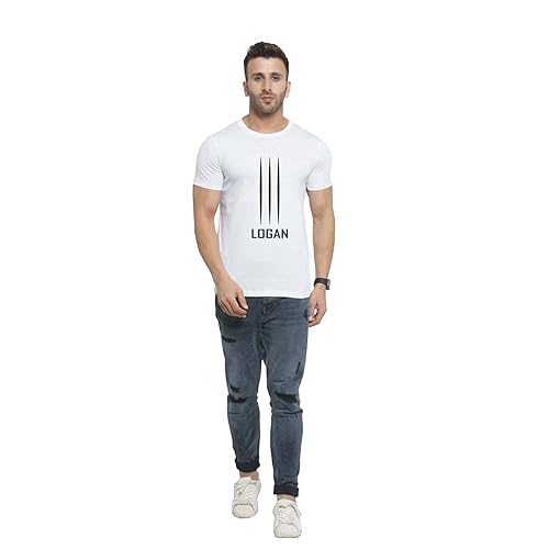 Image of Men's Black T-Shirt with Vertical Line Design, 100% Polyster