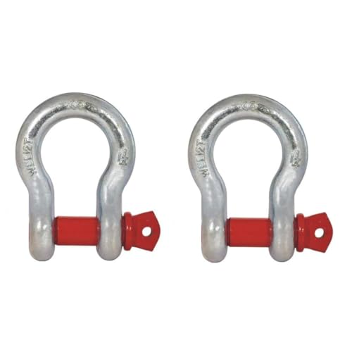 Image of Conclood India Polyester Webbing Sling | Lifting Belt 2 Ton 2 Meter | Use for Handling materials in warehouses & logistics | Lifts & secure heavy loads (2 ton bow shackle 2 psc)