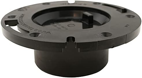 3 X 4 ABS Flat Closet Flange With Knockout