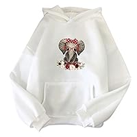 Algopix Similar Product 13 - Mimacoo Cute Animals Print Hoodie for