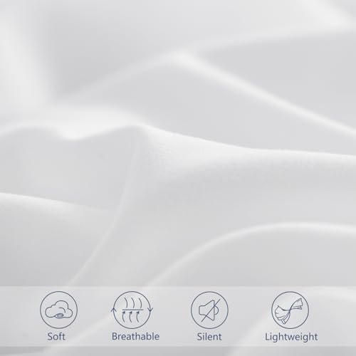 Aisbo Sommer Bettdecke 240x260 Sommerdecke Leicht, 150GSM Füllung Weiß – Ansicht 6