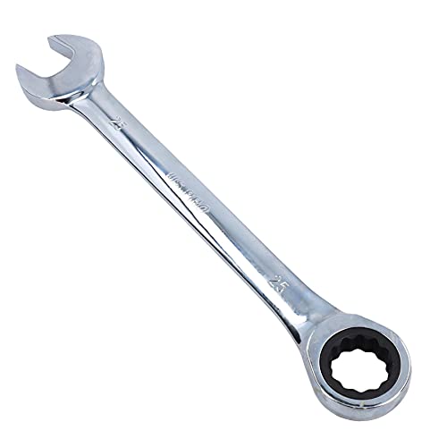 25mm Metric MM Combination Gear Ratchet Spanner Wrench 72 Teeth