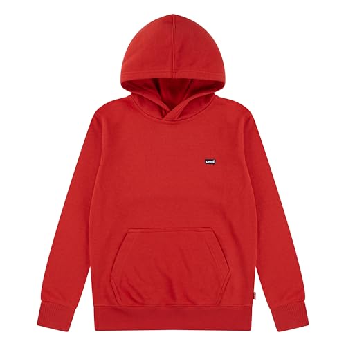 Levi's Po-Pull-Over Hoody Sudadera, Rojo Pompeyano, 5 años para Niños