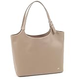 [キタムラ] 持ち手の長さ調節可能 A4サイズ対応セミショルダーバッグ Y-1449 サンドベージュ/ホワイトステッチ 52901