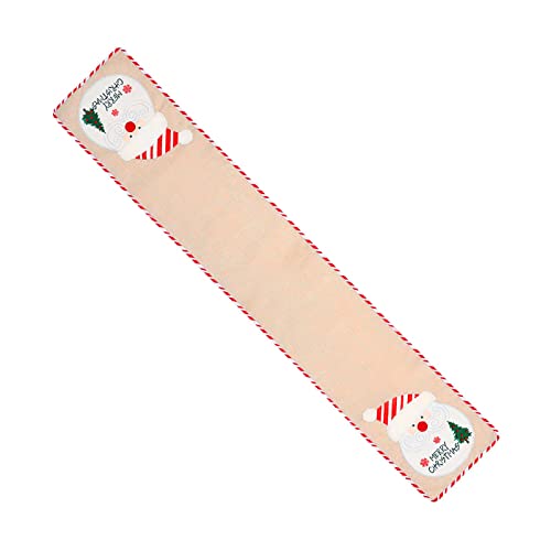 Suministros de decoración navideña, pegatinas de muñeco de nieve de lino para hombre viejo, de mesa, decoración del , manteles individuales, almohadillas para mantel Bajoplatos Colores (A, One Size) Cover