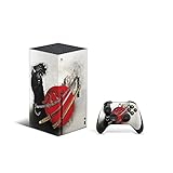 ZOOMHITSKINS Compatible with X1 Series X, Samurai Sword Katana Japan Anime Legend Red Gray, Durable, Bubble-Free, Made in USA