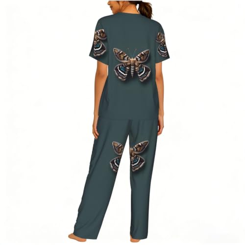 Pyjama imprimé papillon de nuit idéal pour vos soirées cocooning