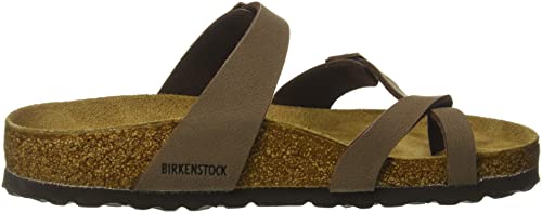 Image of Birkenstock Women's, Arizona Shearling Lined Sandal - Narrow Width Mocha 37 M, 6