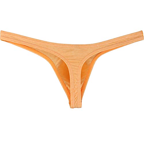 iKingsky Men's Cotton Thong Underwear Sexy Big Pouch T-Back Panties4