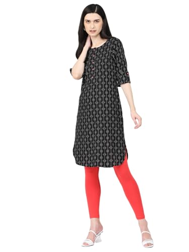 Image of Robinbosky Premium Stretchable Cotton Ankle Legging for Women | Suitable for Formal wear & Casual wear | High-End Elastic Makes The Leggings Squat Proof and Durable for Travel, Yoga, & Workout.