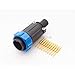 Conxall 13380-10Pg-321Cc3 Maxi-Con-X Blue Coupling Straight Cable Plug 10 Pin - Crimp Contacts