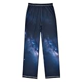 FLildon Pajama Pants 6-14 Years Elastic Waist Cosmos Space Galaxy Lounge Pajama Pants, A268, X-Large: 13-14Y