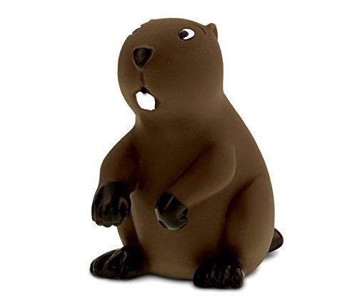 DolliBu Beaver Bath Buddy Squirter - Floating Brown Beaver Rubber Bath Toy, Fun Water Squirting Bathtime Play For Toddlers, Cute Wildlife Zoo Animal Toy For The Bathtub, Beach, & Pool for Girls & Boys