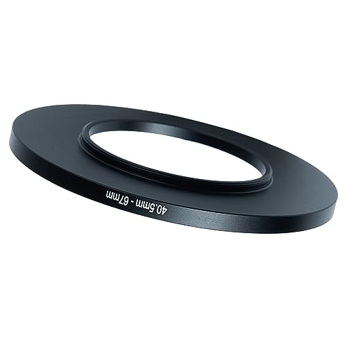 Image of 40.5mm to 67mm Step-up Adapter Rings Filter Adapter Black Metal Step Down Filter Ring Adapter Compatible with All Brand UV CPL ND Camera Lens Filter Stepping Rings (40.5mm-67mm)