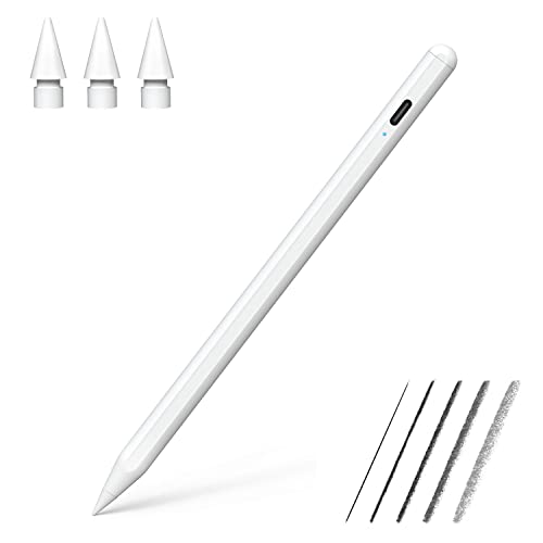 TOCLL Stylus Stift für iPad 2018~2022 mit Neigung Palm Rejection Magnetic Adsorption Eingabestifte Kompatibel mit iPad 6/7/8/9 Mini 5/6 Air 3/4/5 i-Pad Pro 11"(1/2/3) i pad Pro 12,9"(3/4/5) Cover
