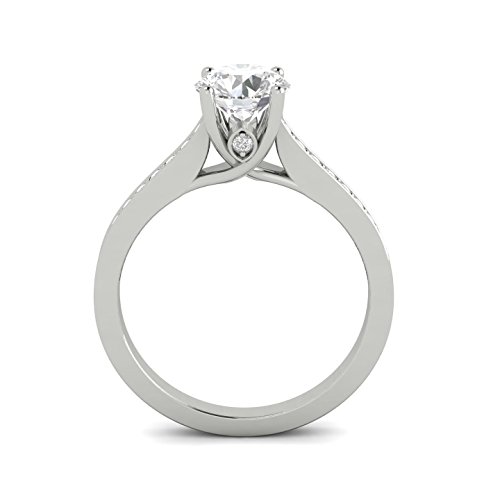 1/2ctw Diamond Engagement Ring in 10k White Gold (H-I, I2-I3)3