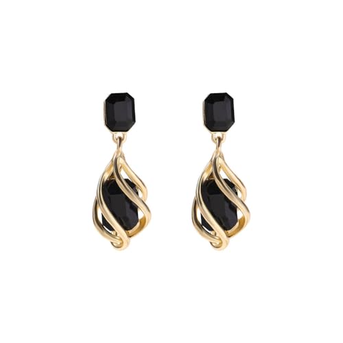 Vintage Rhinestone Dangle Earrings Statement Crystal Rectangle Drop Dangle Earrings Wedding Bridal Prom Pageant Jewelry Earrings for Women