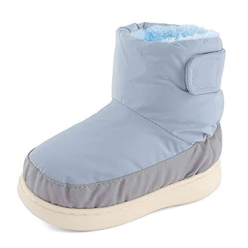 Cheerful Mario Botas de Nieve Para Niño Niña 1-5 Años Cálido Forrado Botines de Invierno Para Niño Pequeño Antideslizante Azul 25/26 EU Cover