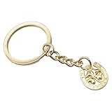 Oxxggkao Llavero versátil multiusos para llaves y bolsas de coche, tréboles de cuatro hojas y diseños de herradura, accesorio de viaje de buena suerte, oro rosa, Talla única