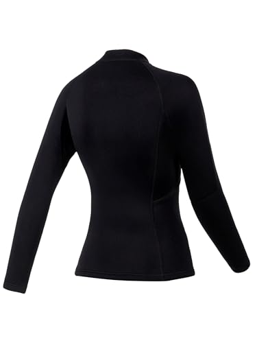 Chaqueta de traje de neopreno térmica de 3mm para mujer, deportiva, para buceo, navegación y vadear miniatura 3