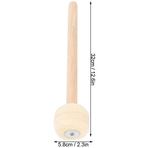 Dilwe Drum Mallet, 2 Stück Hochwertige Wollstockschlägel Hammer Holzgriff Präzisionsinstrument Zubehör - Image 3
