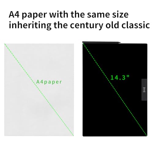 Image of LCD Writing Tablet 14.3in, Bezel-Free, Ultra-Slim 0.75lb for Notes Drawing | Ultra-Slim 0.2in & Lightweight 0.75lb: Thinner than a smartphone, lighter than a notebook. One-hand hold, fits any bag.