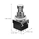 2 Stück Gitarren Effektpedal 3PDT Fußschalter 9-pin Effector Button Brush Box Rastender Druckknopf Fußschalter