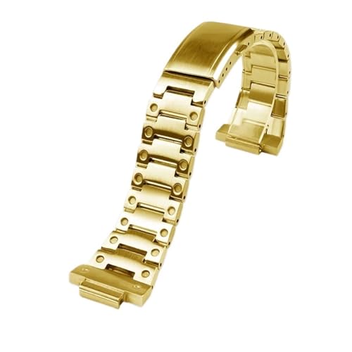 [X] Fit For Casio 3229 GM5600/B/GɓK Ȑ`̎voh GM-5600 XeXX`[v`F[P[XXgbv YANZT[(Golden single strap)