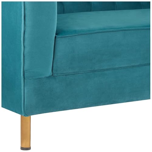 Image of Chesterfield Traditional 3 Seater Luxury Sofa Loving Sofa Button Tufted for Living Room, Guest Room, Bedroom, and Your Loving Space (Teal)