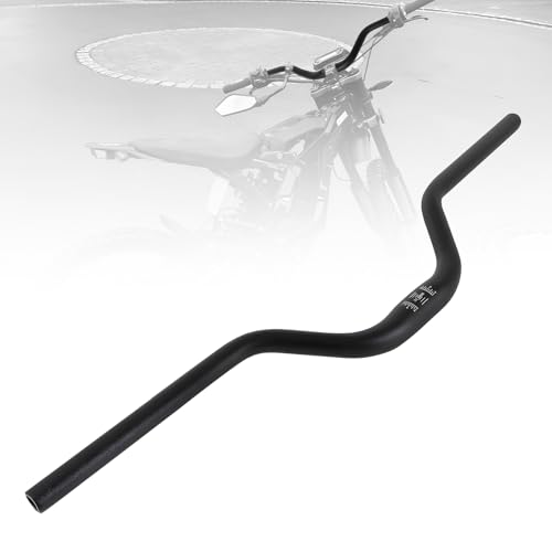 IUVWISN Guidon de moto à haute élévation en aluminium pour Sur Ron Surron Light Bee S X X160 X260 Moto électrique tout-terrain Noir