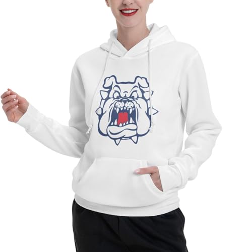 Fresno State Bulldogs Unisex-Adult Fleece Hoodie Sweatshirt