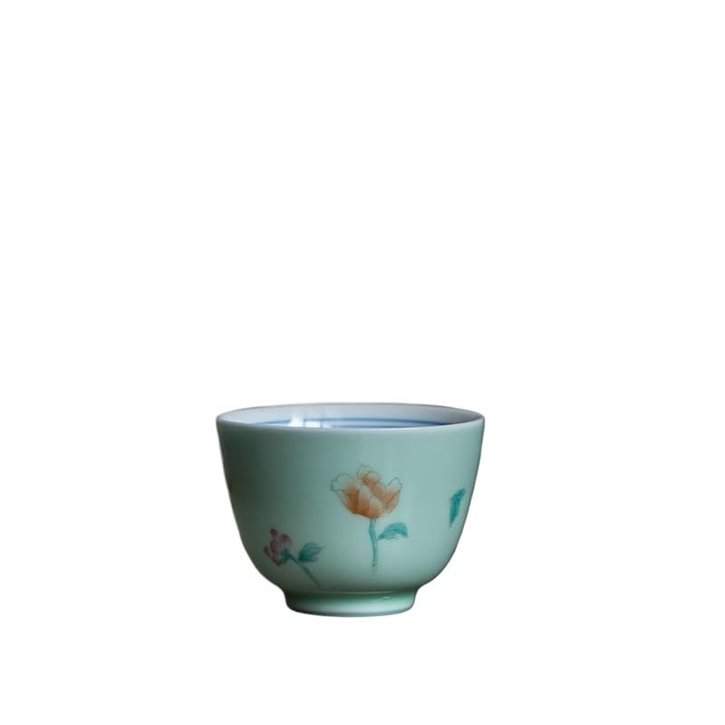 Kubek do kawy, chińskie filiżanki do herbaty, ręcznie malowane małe filiżanki do herbaty, filiżanki do herbaty do użytku domowego, ceramiczne filiżanki pojedyncze, retro zestawy do herbaty, kubek do