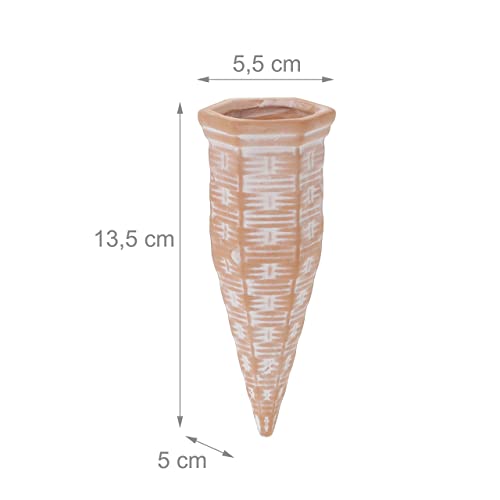 Relaxdays Clay Watering Spikes, Set of 4, Stakes for 1.5 L Plastic Bottles, for Indoor & Outdoor Plants, Terracotta, Ceramics - Image 4