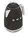 Produktbild SMEG 1,7 l 2400 W Schwarz Chrom Kunststoff Edelstahl Wasserstandsanzeige Filterung electric kettle Mat Black