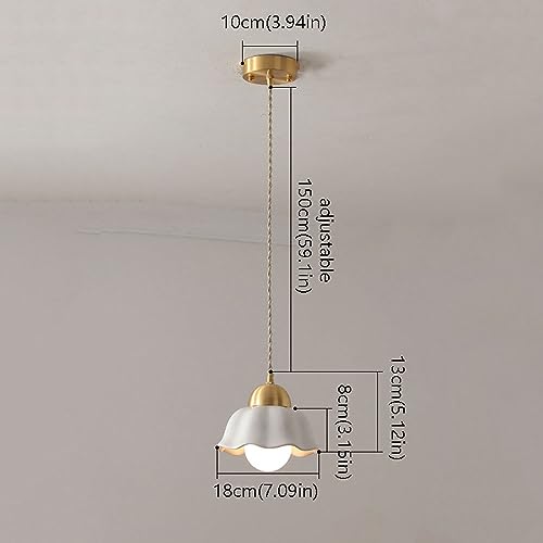 Lámpara colgante de latón estilo retro para mesa de comedor y bar 3