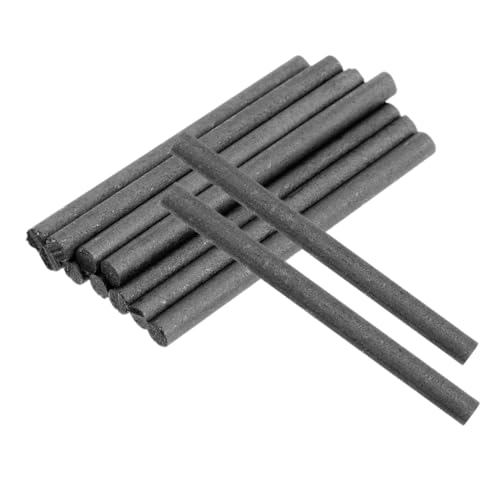 LALAFINA 12pcs Graphite Carbon Rods Diameter Mixing Tool for Melting and Stirring Metals Heavy-Duty Graphite Stirring Stick for Industrial and Laboratory Applications
