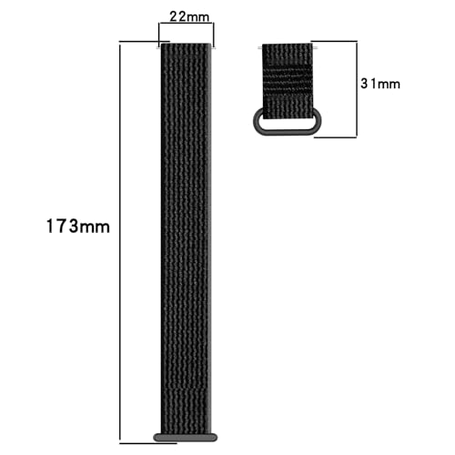Bracelet Whoop 4.0 nylon noir gris par LOKEKE pour suivi de performance - 7