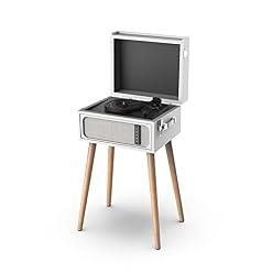 RYGHT Alto Enceinte sans Fil et Platine Vinyle sur Pieds, Gris - Les Beatles, Paul McCartney, John Lennon, RIngo Starr, George Harrison RYGHT Alto Enceinte sans Fil et Platine Vinyle sur Pieds, Gris – Image 2