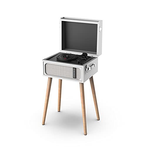 RYGHT Alto Enceinte sans Fil et Platine Vinyle sur Pieds, Gris - Les Beatles, Paul McCartney, John Lennon, RIngo Starr, George Harrison RYGHT Alto Enceinte sans Fil et Platine Vinyle sur Pieds, Gris – Image 3