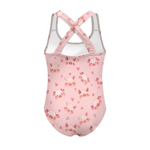Image of Girls One Piece Swimsuit Teens Cross Back Summer Beach Wear for 5-14Y