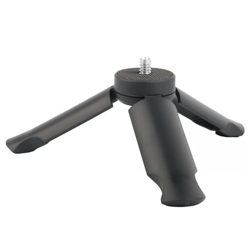 Mini Trépied avec vis 1/4, Antidérapant Stabilisateur Appareil Photo Reflex Bureau Support de Table Compact Trépied Universel pour DJI Pocket 3 Action 5 Osmo Mobile pour GoPro Insta360