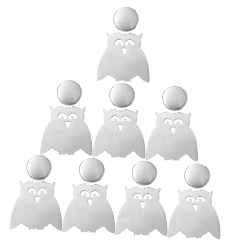 TOPPERFUN Pesas Magnéticas para Mantel de Acero Inoxidable Diseño Creativo de Búho de Unidades para Mesa Exterior Fijadores de Mantel Resistentes Daños Protección Antiviento Efectiva