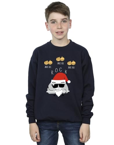 Image of Christmas Boys Jingle Bell Rock Sweatshirt Navy Blue 12-13 years