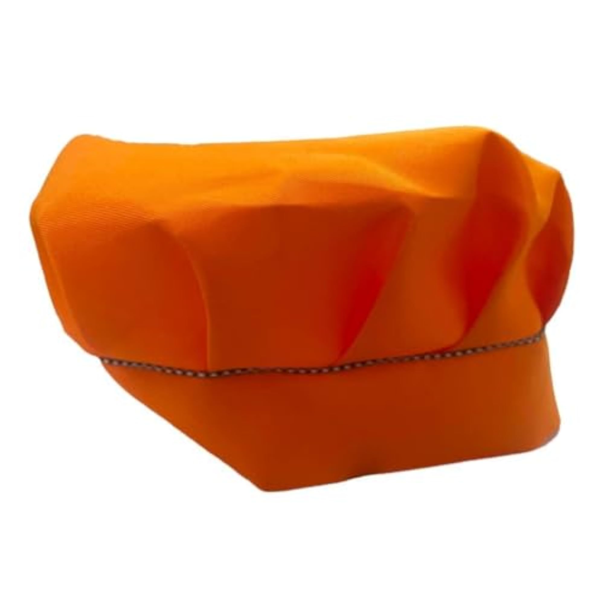 Kids Apron Chef Hat Set, Adjustable Bib, Orange
