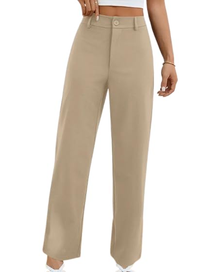 Cream Wide Leg Trousers