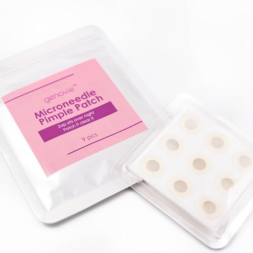 Adesivos Genovie Microneedle para espinhas – Tratamento rápido para acne | Ácido salicílico, ácido h