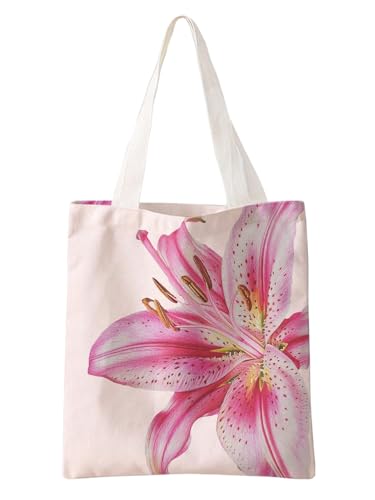 Bolso Tote de Lona Floral para Playa y Viaje Mujer miniatura 1