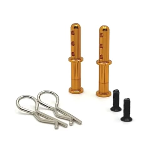 Support carrosserie métal WLtoys 144016 colonne anti casse pour voiture Riaario jaune