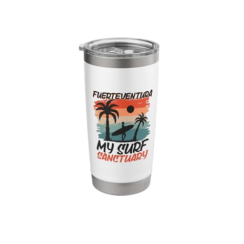 Surfing at Fuerteventura Stainless Steel Insulated Tumbler